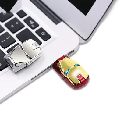 New Iron Man U Disk High Speed Usb 2.0 Flash Drive 4gb 8gb 16gb 32gb 64gb 128gb External Storage Memory Stick School Supplies Gi