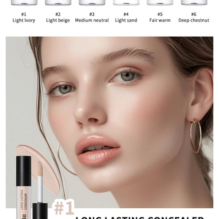 Lakerain Hydrating Radiant Concealer Liquid Foundation Texture High Coverage Long-Lasting Oil Control Hydrating Skin Concealer