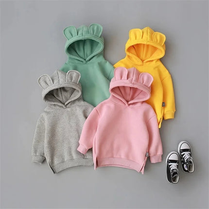 Autumn Winter Children Boys Clothes Sportswear Baby Girls Casual Hooded Sweatershirts Toddler Cotton Clothing Infant Sportswear