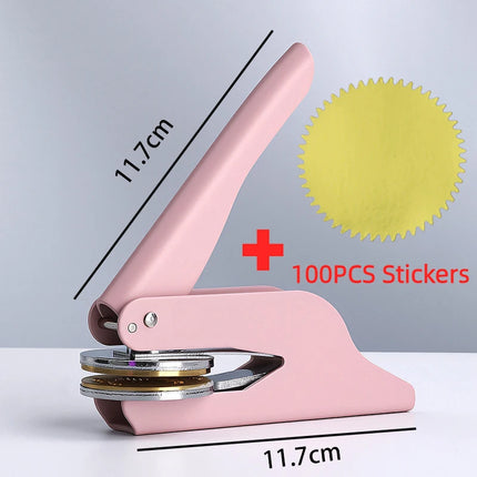 Custom Stamps Personalized Embosser Stamp Logo Customized Wedding Library Book Private Party Invitation Brass Embossing Seal DIY