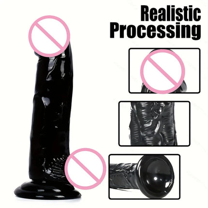 1pc Silicone Jelly Dildo For Female MasturbationSilicone Female Sex Toy Anal Plug Dildo Vaginal Stimulation Dildo Adult Couple F