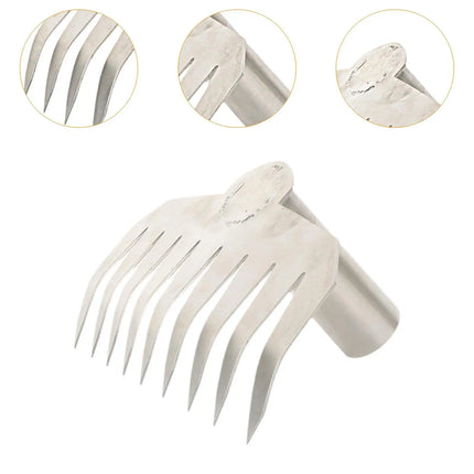 Stainless Steel Weeds Puller Heavy Duty Lawn Rake Manual Root Remover Gardening Tool for Garden Yard Farm