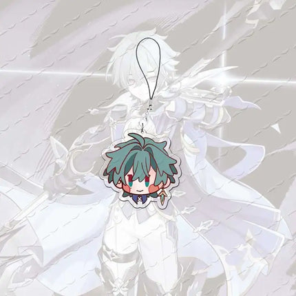 Acrylic lohen illuga Mobile Phone Charms lohen illuga Small Pendant Phone Chain Key Ring Fans Gift