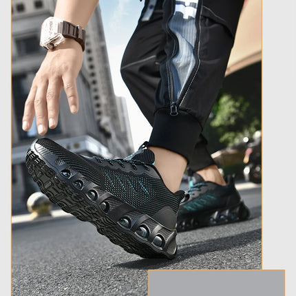 Men's air cushion casual sneakers spring summer lightweight outdoor racing running shoes breathable plus size speed sports shoes