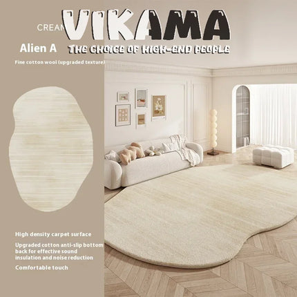 VIKAMA Upgraded Material New Shaped Warm Living Room Bedroom Kitchen Bathroom Non-slip Washable Carpet Mat Rug Home Decor