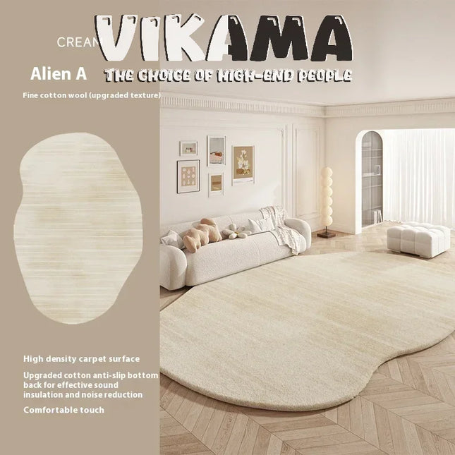 VIKAMA Upgraded Material New Shaped Warm Living Room Bedroom Kitchen Bathroom Non-slip Washable Carpet Mat Rug Home Decor