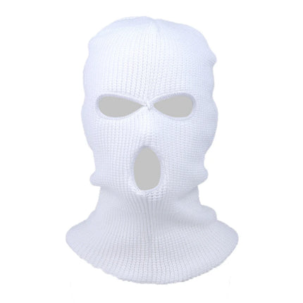 New Fashion 3-Hole Knitted Full Face Cover Ski Mask, Winter Balaclava Warm Knit Full Face Mask for Outdoor Sports