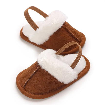 Newborn to 18 Months Children's Woolen Cotton Slippers Soft Soled Warm Baby Casual Shoes Cozy Footwear for Infants