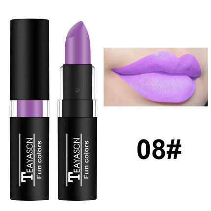 Vampire Cosplay Matte Lipstick Moisturizing Long Lasting Waterproof Non Fade Black White Colorful Lip Gloss