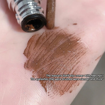 Metal Iron Mascara Silk Fiber Ultra-Fine Brush Black Brown Waterproof Lasting Curling Fast Dry Eyelash Extensions Eyes Makeup