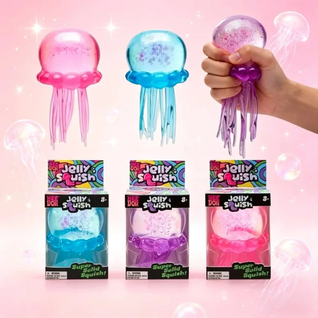 Squishies Nee Doh Medusa, Juguete Sensorial de Agua, Juguete Antiestrés de Gel Suave para Apretar