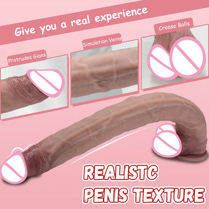 42.5cm Long Dildos Realistic Dildo Silicone Big Penis Soft Anal Sex Toys Suction Cup Big Dick For Women Men Adult Masturbators