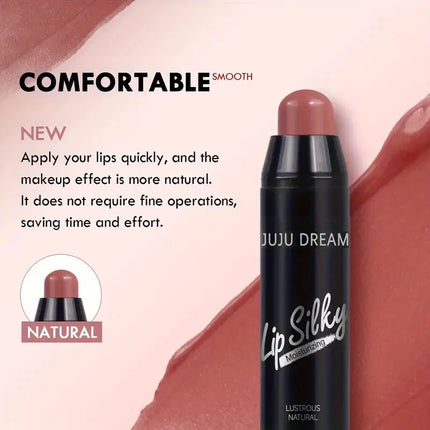 Matte Lipstick Pen 4 Colors Waterproof Long-Lasting Non-Fading Multi-Look Lip Makeup Safe Certified Unisex