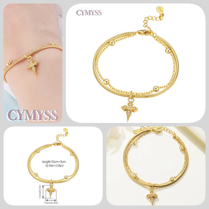 Original 925 Sterling Silver Butterfly Bracelet Zirconia Tennis Ball Women Fashion Simple Engagement Wedding Charm Jewelry Gift