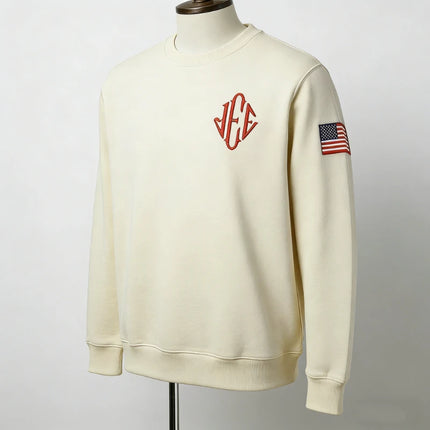 Jeffrey Epstein Iee US Sleeve Autumn and Winter Sweatshirt Monogram Crewneck Embroidered Long Sleeve Funny Sweatshirt Men's Gift