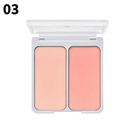 Bi-Color Powder Blusher Cheek Blush Low Saturation Light Color Pseudo Plain Color Expansion Color Natural Makeup