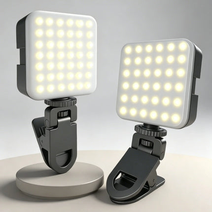 LED Clip Light, Portable Photography Fill Light for Smartphone, Laptop, Ideal for Selfie, Live Stream, Zoom Meeting, Outdoor Sho
