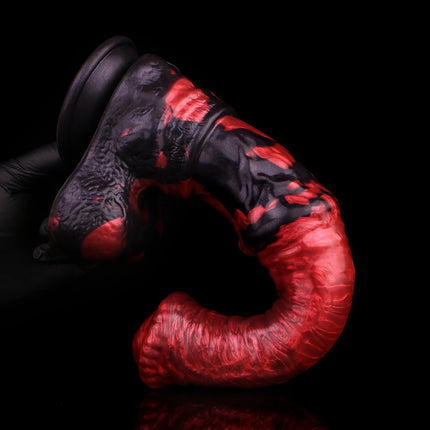 FAAK Fantasy Large Horse Dildo Sucker Silicone Multi Color Penis With Testis Sucker Female Masturbator Anal Plug For Women Men