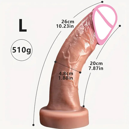 Soft Huge Glans Dildo Realistic Penis Anal Silicone Dildos With Suction Cup Big Dick G-Spot Vagina Stimulator Sex Toys for Women