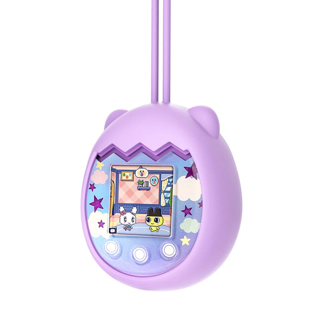 Silicone Comprehensive Protection Case Cartoon Animal Shaped E-pet Machine Protector Waterproof with Lanyard for Tamagotchi Pix