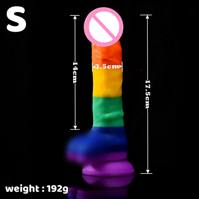 Sex Toys for Women Colorful Realistic Dildo With Suction Cup Liquid silicone Dildos Big Penis Anal Butt Plug Adult Supplies