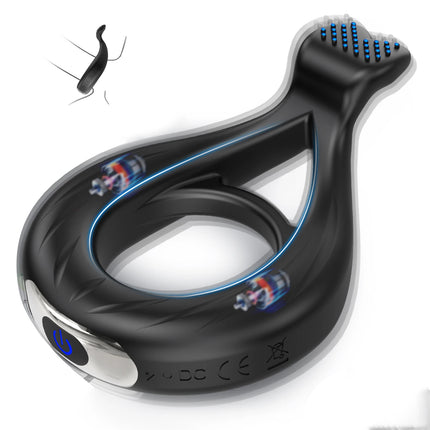 Powerful Vibrator Cock Ring for Men Delay Ejaculation Penis Ring Sex Toys Lock Penisring Cockring Adult Male Sex Supplies 18+