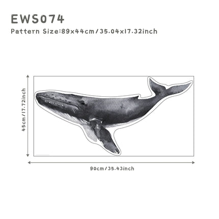 Kids Rooms Decoration Underwater World Theme Whale Dolphin Shell Sea Animals DIY Composable Decal Self Adhesive Wall Stickers