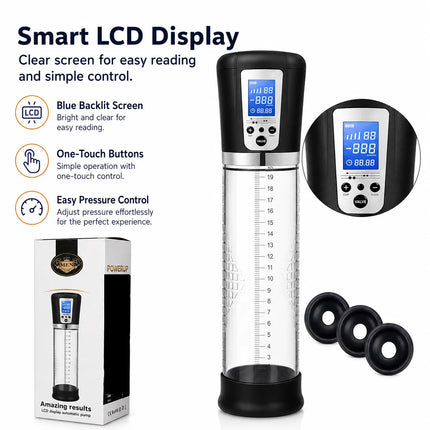Electric Penis Enlargement Extend Pump Enhanced Penis Male Masturbator Penis Pumps Vacuum Pump Adult Sex Toys for Men Erections