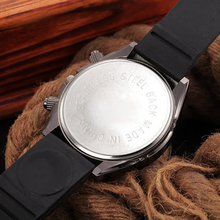 Men's Watch, Leisure Sports V8 Quartz Watch, Trendy Fashion Silicone Watch Classic Analog Display Wristwatch for Casual