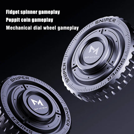 3in1 EDC Metal Pushing Card Hand Spinner Coin Adults Creative Anti-stress Fidget Toys 2024 New Stress Reliever Fidget Spinner
