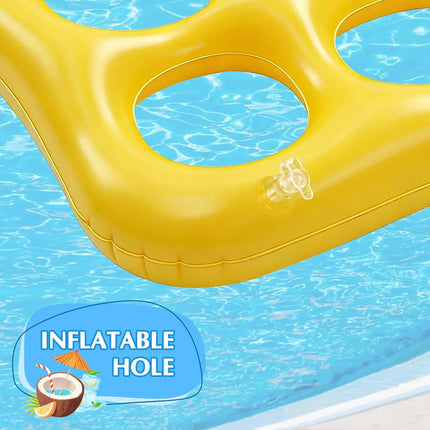 12Pcs Inflatable Water Tic Tac Toe Set, with 10 Balls & 1 Floating Grid, Interactive Pool Game for Party Outdoor Water Fun Gift