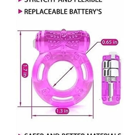 Penis Ring Vibrator Vibrating Cock Erect Rings Clitoral Stimulator Strong Penis Erection Enhance Sex Ability Sex Toys For Couple