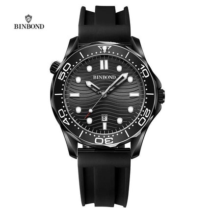 BINBOND Brand New Fashion Ultra-thin Sea Horse Series Men's Business Quartz Watches Waterproof Luminous Sports Casual Men's Watch