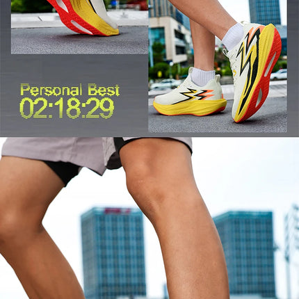 Marathon Men Running Shoes Carbon Board Speciality Sports Breathable Lightweight Women's Comfortable Chunta Athletic Sneakers
