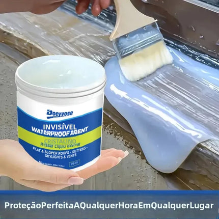 500g/300g/100g Invisible Transparent Waterproof Sealant Anti-Leak Repair Glue With Brush For Roof Bathroom