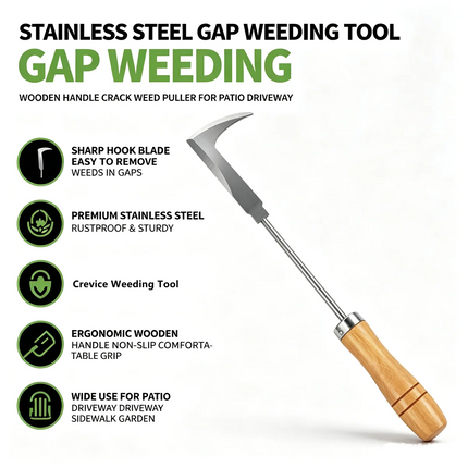 Garden Patio Brick Cracks Stone Cracks Corner Crevices Weed Whacker Gardening Lawn Mower Cleanup Weed Puller L-shaped Scythe