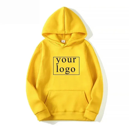 2024 Man Woman Casual Custom Printed Text DIY Hoodie Customized Logo Personalized Hoody Custom Hoodies Text Logo Sweatshirt