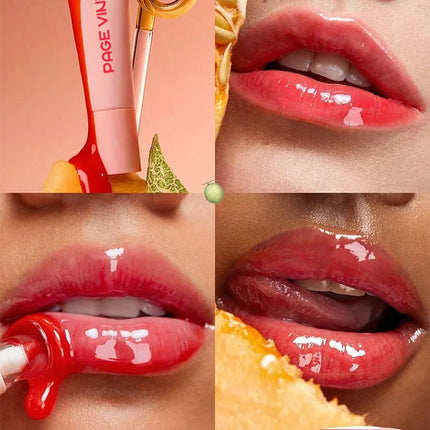 Water Gloss Moisturizing Clear Lip Gloss Mirror Jelly Plumping Lips Transparent Lip Tint Makeup Wholesale Women's Cosmetics