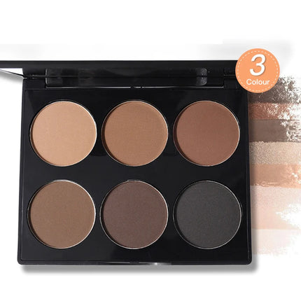 6 Colors Highlighter Contour Palette Makeup 3D Bronzer Matte Contour Palette Face Bronzer Professional Highlight Contour Palette