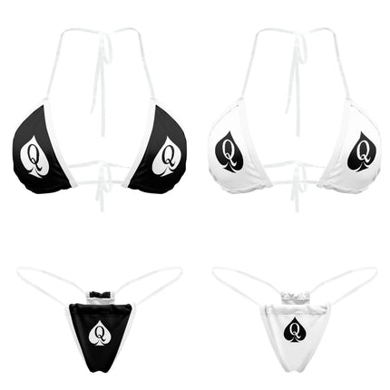 Queen of Spades Hot Cosplay Bikini Uniform Porn Party Swimming pool Sets Sexy Lingerie Uniform Temptation Erotic Costume
