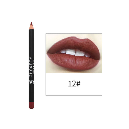 Matte Lip Liner Easy To Color And Not Easy To Fade Natural Plump And Good Looking Mouth Shape Lipstick Lip Pencil Cosmetics