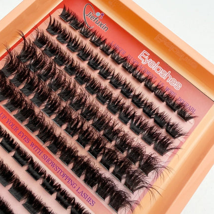 60D-200D 8D Fluffy Russian D Curl Dramatic Lash Extensions 0.07mm Cluster Lashes 8-16mm Mixed Length DIY Lashes