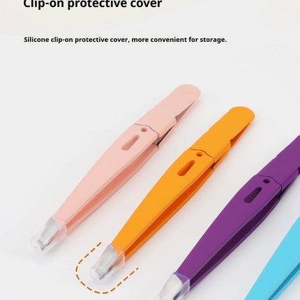 Expert Eyebrow Hair Removal Tweezer, High Precision Slant Tip Stainless Steel Tweezers for Men and Women