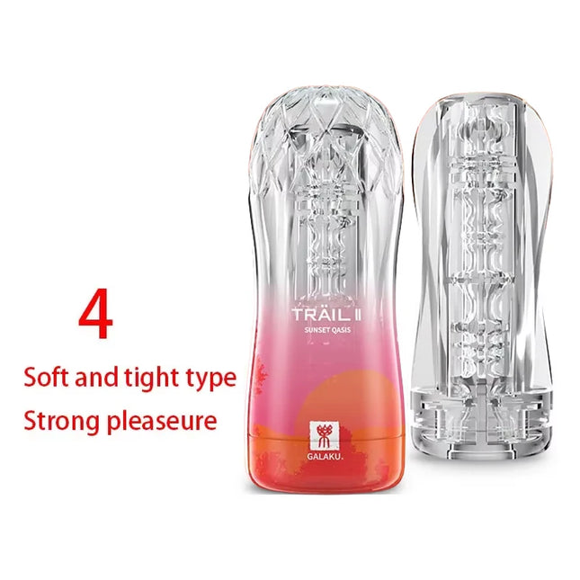 Male Masturbator Cup Soft Pussy Sex Toys Transparent Vagina Adult Endurance Exercise Sex Products Vacuum Pocket Cup for Men