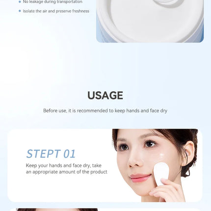Skin-Friendly Moisturizing Makeup Remover Cream, Powerful Makeup Remover and Skin Moisturizer. Two-Step Makeup Removal, Natural