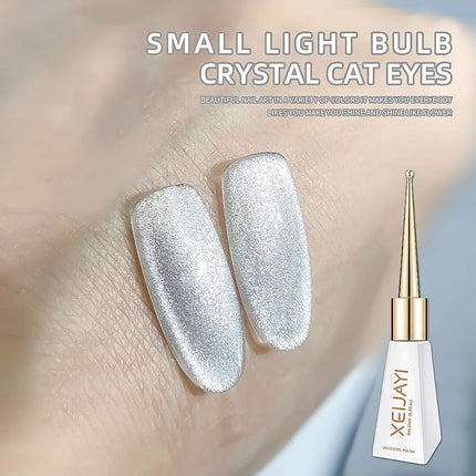 10ml Flamingo Red Magnetic Cat eye Gel Gemstone Glitter Cat Eye Gel Polish Semi-permanent UV LED Cateye Nail Varnish Manicure#GY