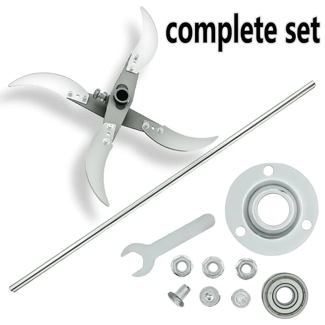 Multifunctional Grass Cutting Blade Set Edges Vegetable Chopping Tool Stainless Steel Rust-Resistant Blades Farm/Home Gardening