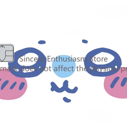 Cartoon Kawaii Chiikawas Credit Card Skin Stickers Cute Matte Sticker for VISA JCB Mastercard and Other IC Card Decorative