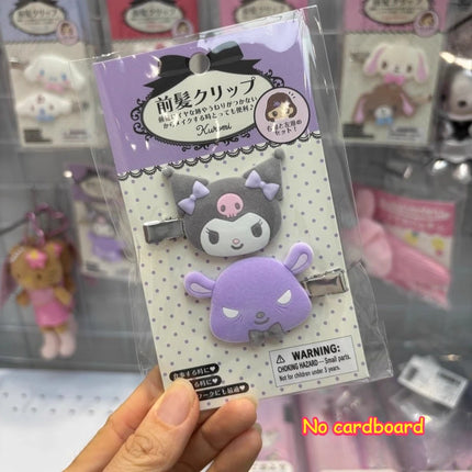 Kawaii Sugarbunnies Hairpin Cartoon Kuromi My Melody Sweet Girl Bangs Side Clip Creative Cinnamoroll Hair Clips Christmas Gifts