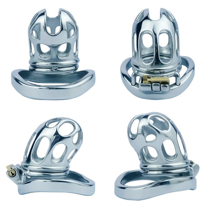FRRK Steath Lock Steel Chastity Belt, Hex Screw Lock Cock Cage, Male SM Chastity Device Bound To Prevent Cheating Adult Men Gay